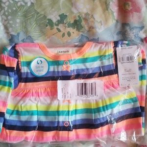 New carters button romper 12 mo